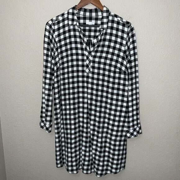 J.Jill Gingham Shirt Dress size S - Picture 2 of 9
